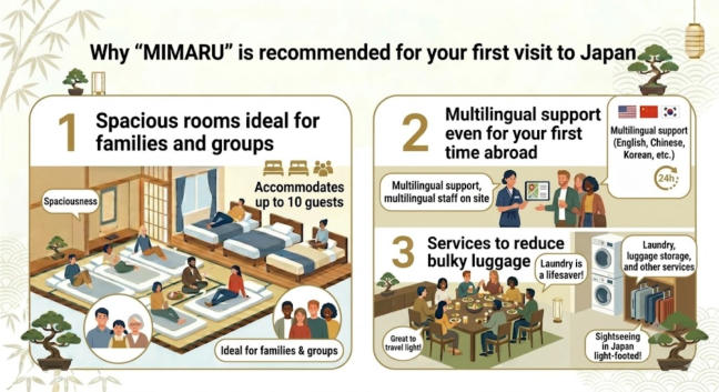 Reasons Why MIMARU is Recommended for First-Time Visitors to Japan