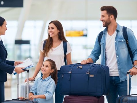 MIMARUの手荷物配送サービス「Luggage Delivery by MIMARU」の利用イメージ。空港到着後すぐに手ぶらで観光できる